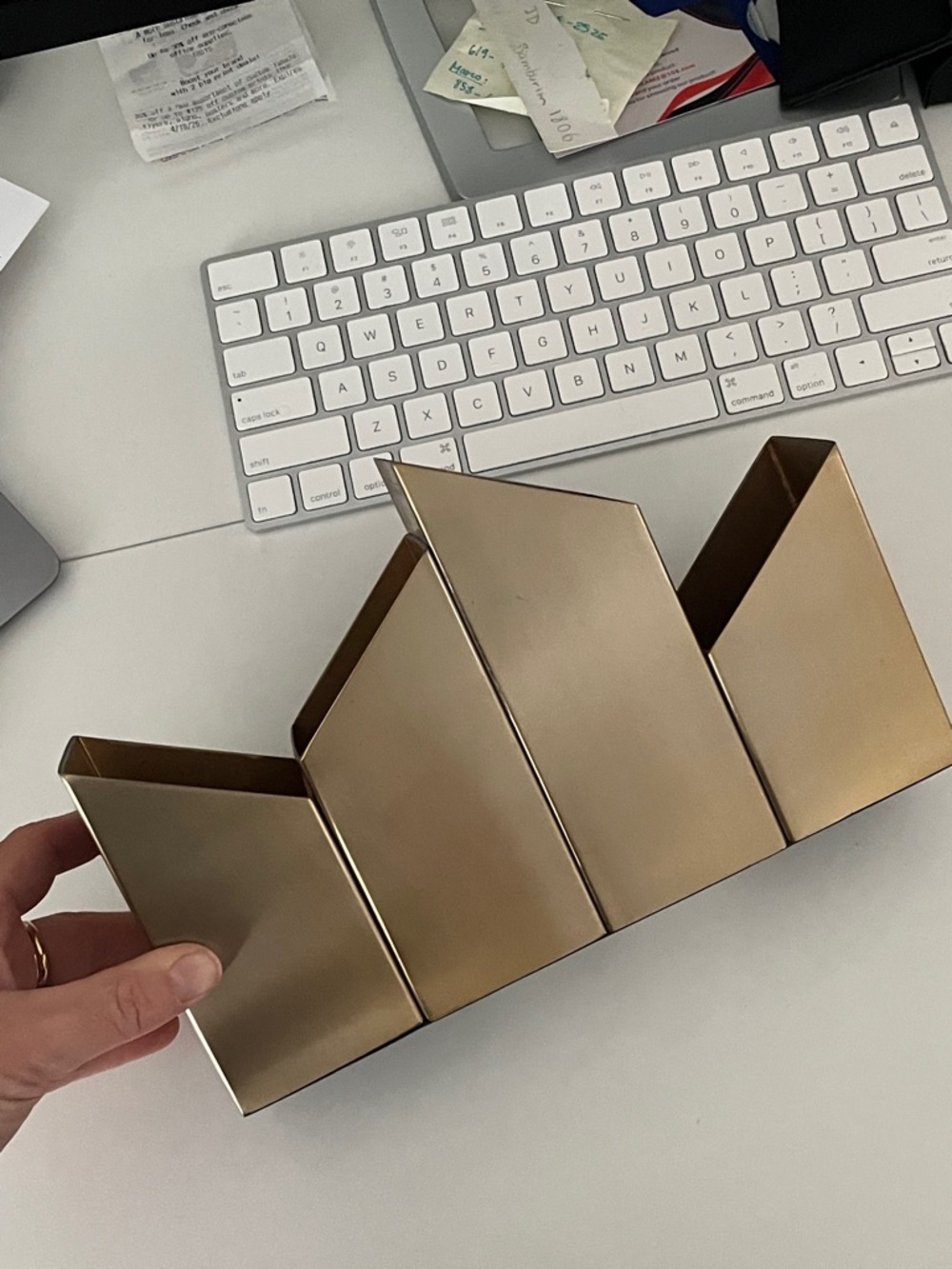Target Brass Metal Desk Pencil Holder Organizer